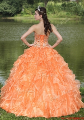 New Style Beading and Ruffles Layered Quinceanera Gowns