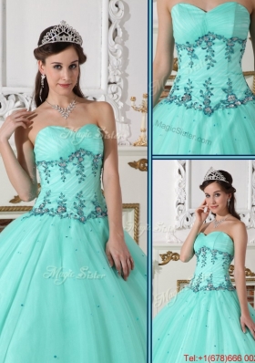 Romantic Green Ball Gown Sweetheart Quinceanera Dresses