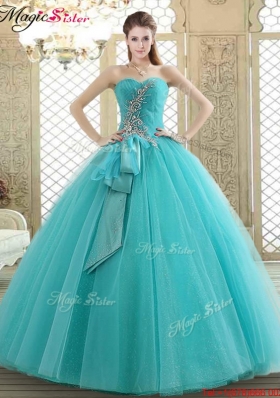 2016 Lovely Sweetheart Quinceanera Dresses with Beading and Paillette