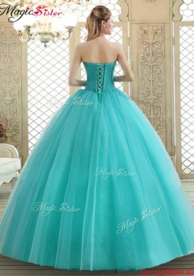 2016 Lovely Sweetheart Quinceanera Dresses with Beading and Paillette