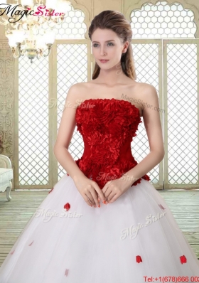 2016 Popular A Line Strapless Prom Dresses with Ruffles