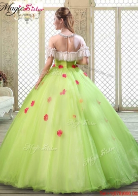 2016 Spring Beautiful Scoop Quinceanera Dresses with Ruffles