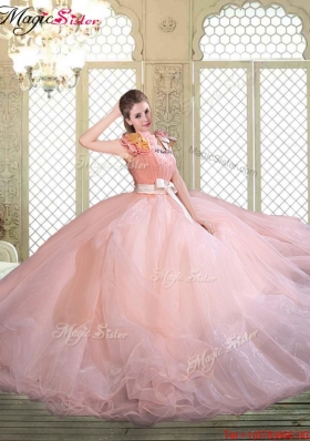 Beautiful Asymmetrical Discount Quinceanera Dresses with Bowknot