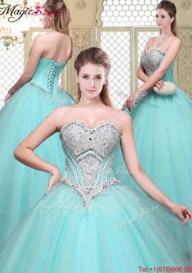 Modest Discount Sweetheart Beading Quinceanera Gowns for Summer