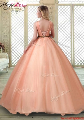 Hot Sale V Neck Discount Quinceanera Dresses with Appliques and Beading