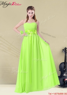 2016 Gorgeous Sweetheart Empire Dama Dresses with Belt