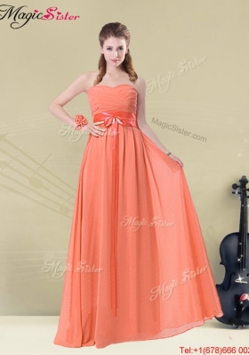 2016 Gorgeous Sweetheart Empire Dama Dresses with Belt