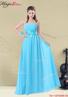 2016 Gorgeous Sweetheart Empire Dama Dresses with Belt
