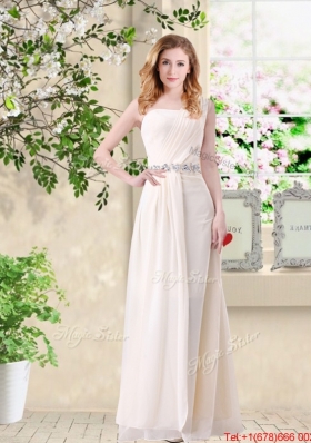 Affordable High Low Sweetheart Bridesmaid Dresses in Champagne