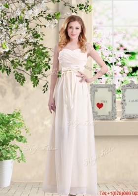 Cheap One Shoulder Hand Made Flowers Prom Dresses in Champagne