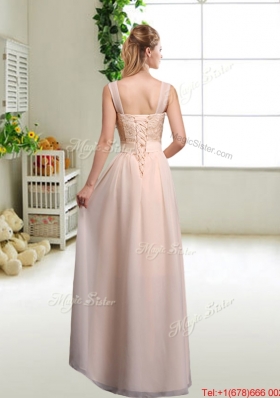 Beautiful Hand Made Flowers Prom Dresses with Column