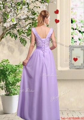 Classical 2016 Bowknot Dama Dresses with Floor Length