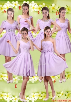 Classical A Line Appliques Bridesmaid Dresses in Lavender