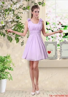 Classical A Line Appliques Bridesmaid Dresses in Lavender