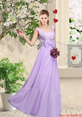 Comfortable Hand Made Flowers Prom Dresses with Lace
