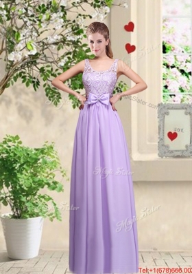 Comfortable Hand Made Flowers Prom Dresses with Lace
