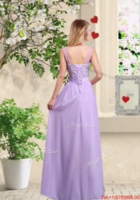 Comfortable Hand Made Flowers Prom Dresses with Lace