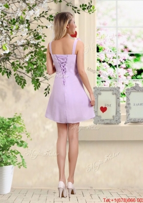 Suitable A Line Straps Prom Dresses with Hand Made Flowers