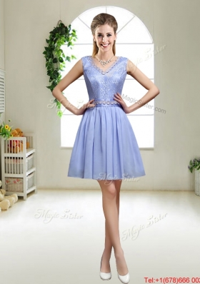 Popular 2016 Appliques Lavender Dama Dresses with Bateau