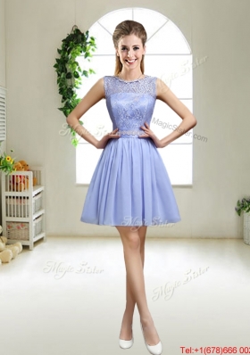 Pretty Lavender Halter Top Prom Dresses with Appliques for 2016