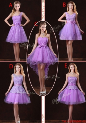 Classical Laced and Appliques Prom Dresses with Strapless