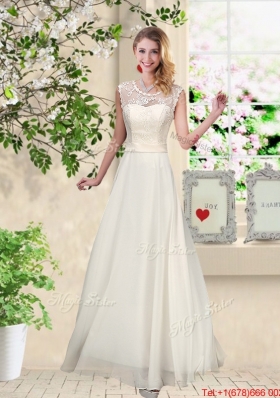 2016 Fashionable Appliques Bridesmaid Dresses with High Neck