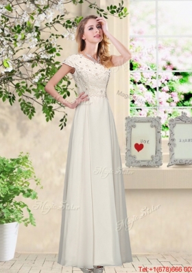 2016 Fashionable Appliques Bridesmaid Dresses with High Neck