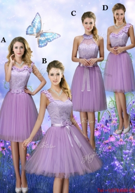 Classical Scoop Prom Dresses with Hand Made Flowers