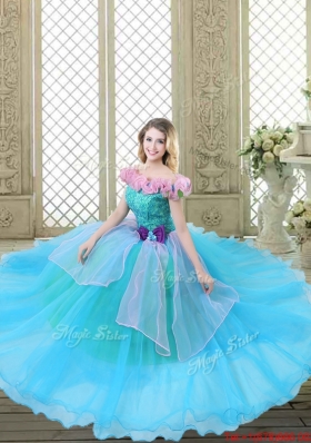 Classical Off the Shoulder Quinceanera Gowns with Ruffles and Bowknot
