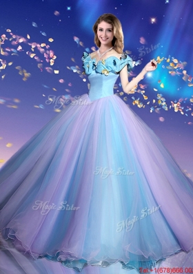 Gorgeous Off the Shoulder Quinceanera Dresses in Multi Color