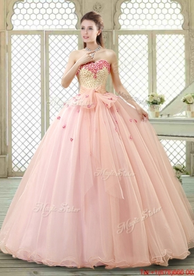 Popular Sweetheart Beading Quinceanera Dresses with Bowknot and Appliques