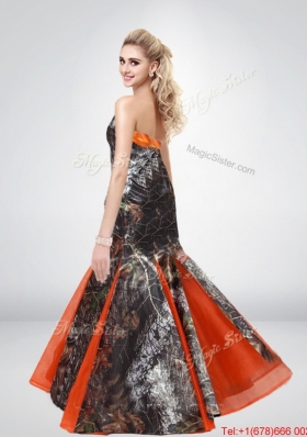 Beautiful Mermaid Halter Top 2015 Camo Prom Dresses