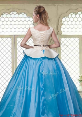 Classical Ball Gown Scoop Quinceanera Dresses with Beading