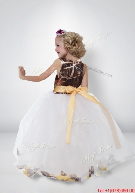 Lovely Ball Gown New Arrival Flower Girl Dresses with Bowknot