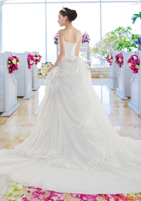Gorgeous Sweetheart 2016 A Line Beaded Wedding Dresses