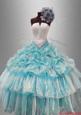 Perfect Strapless Quinceanera Dresses with Beading and Pick Ups
