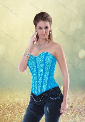 Beautiful Beading Detachable Quinceanera Dresses in Aqua Blue