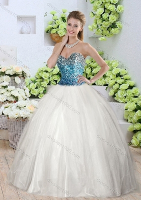 2016 Romantic Sweetheart High Slit Detachable Quinceanera Dresses