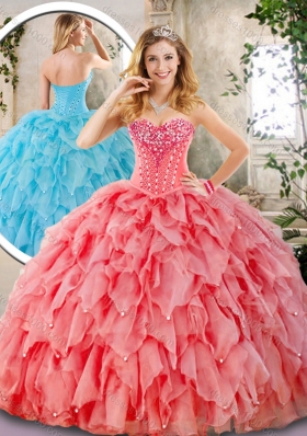 Cheap Sweetheart Beading Quinceanera Dresses for 2016