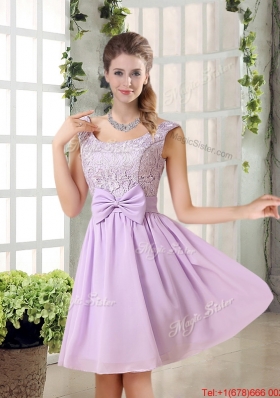 2016 Summer Perfect A Line Chiffon Dama Dresses