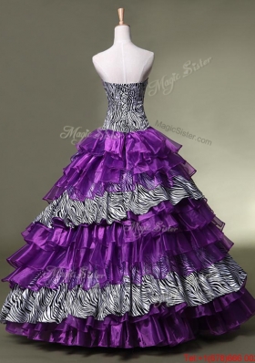 New Arrival Sweetheart Quinceanera Dresses with Ruffled Layers