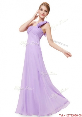 2016 New Style Straps Lavender Prom Dresses with Ruching