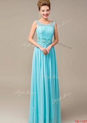 Discount Lace Up Appliques and Laced Prom Dresses in Aqua Blue