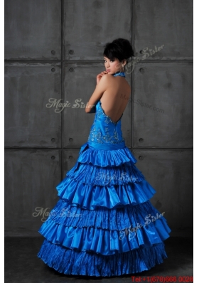 2016 Discount A Line Sweetheart Prom Dresses with Ruffled Layers