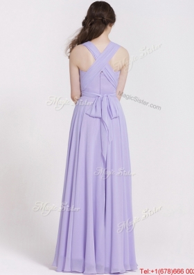 2016 Summer Beautiful Ruching Lavender Prom Dresses in Lavender