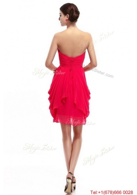 Fashionable Hand Made Flowers Prom Dresses with Sweetheart