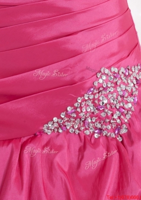 A Line Sweetheart 2016 Prom Gowns with Pick Ups and Beading