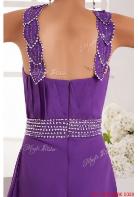 Beautiful Empire Straps Prom Dresses with Beading