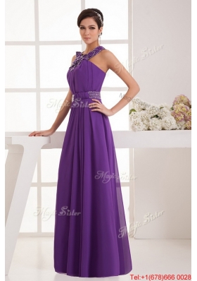 Beautiful Empire Straps Prom Dresses with Beading