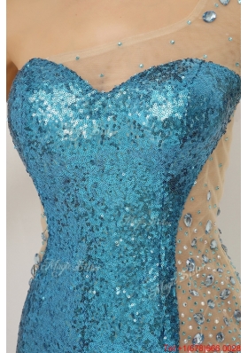 Luxurious Sequined Multi Color Prom Dresses with Long Sleeve